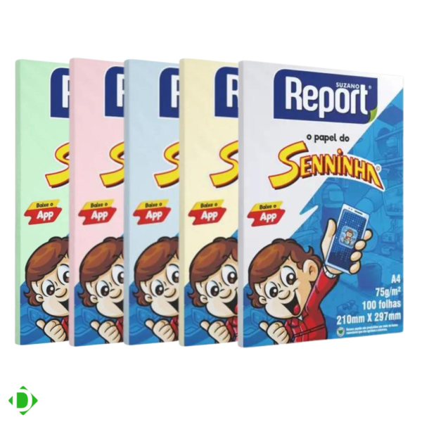 PAPEL REPORT SENNINHA A4 100 FOLHAS